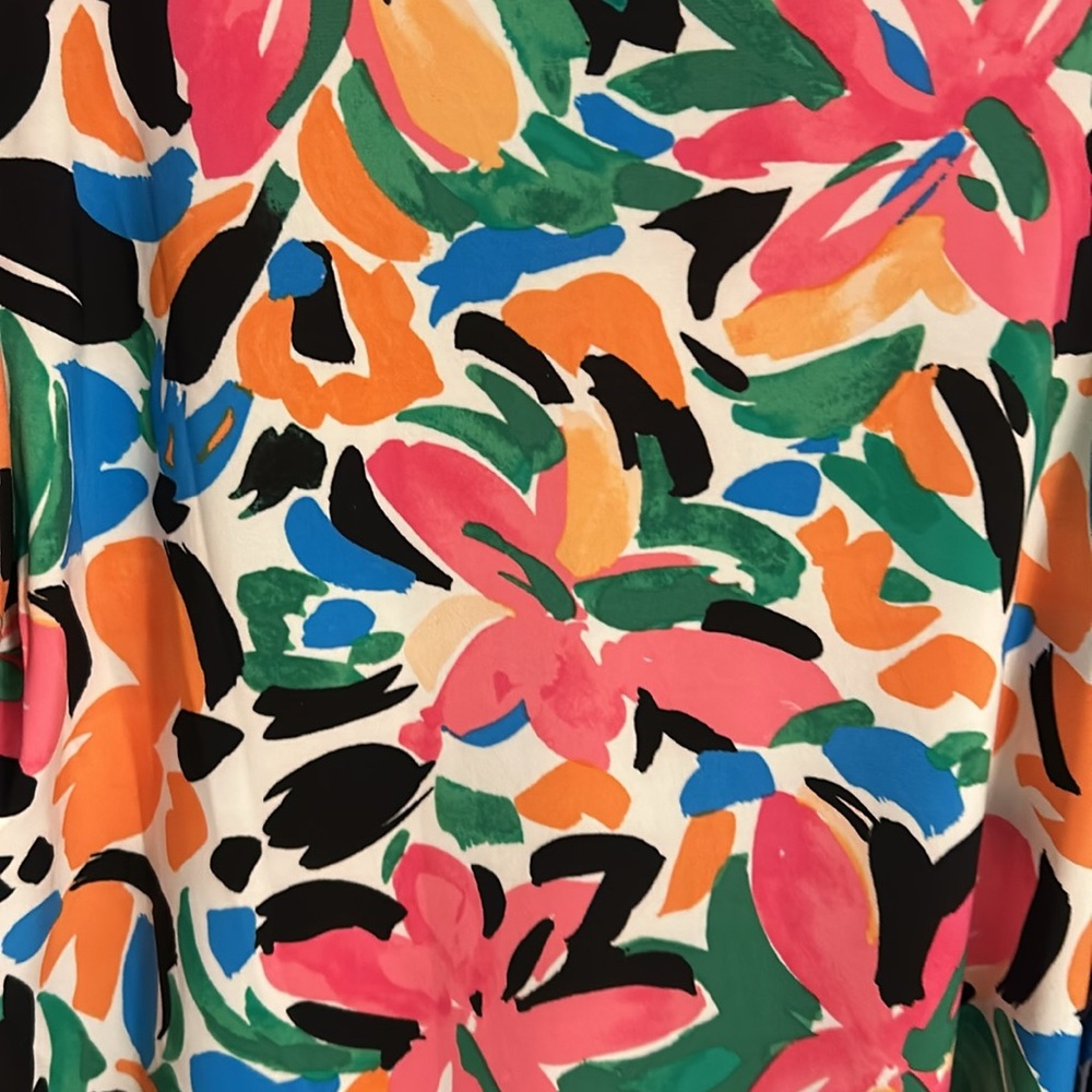 Nine West colorful floral one strap top size large - Picture 3 of 4